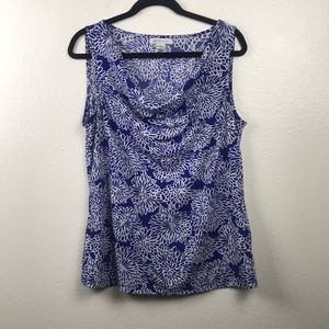 Liz Claiborne sleeveless blouse Sz Large